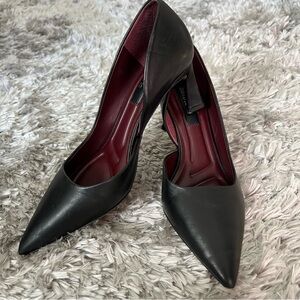 Franco Sarto Tana Half d'Orsay Black Pump Women Size 7